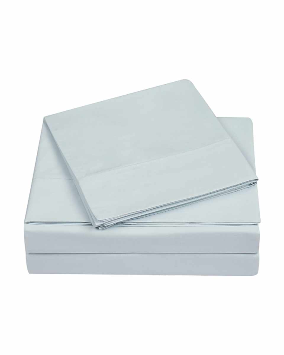 400-Thread Count Percale King Pillowcase Set, Illusion Blu
