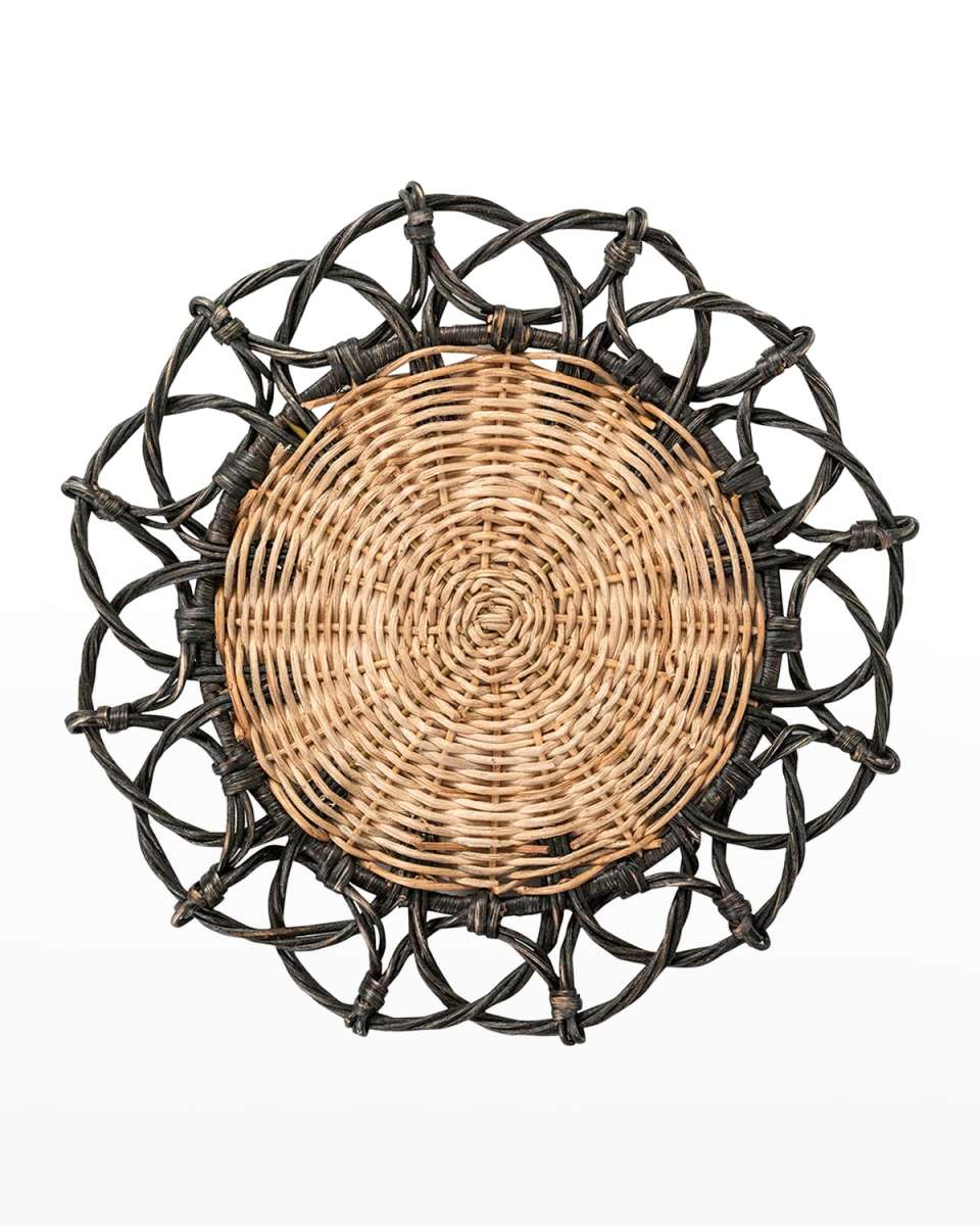 Provence Rattan Placemat - Black