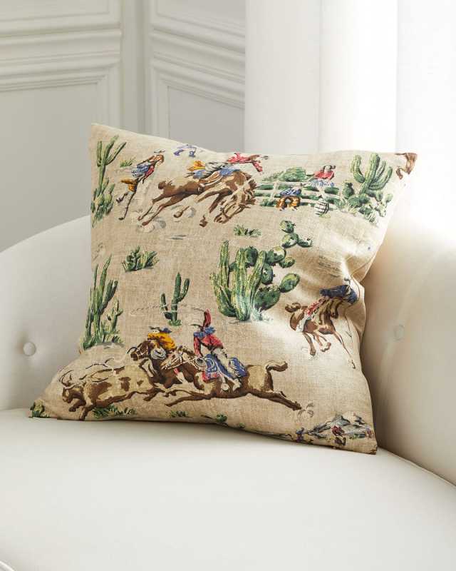 Dude Ranch Throw Pillow