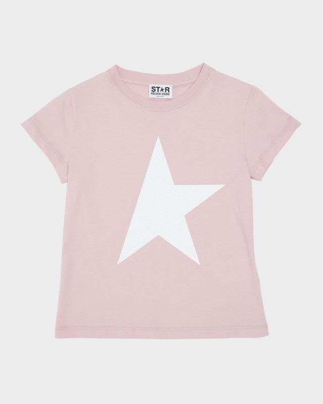 Girl's Logo Star Print T-Shirt, Size