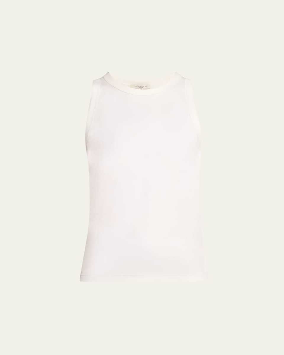 Swiss Cotton Rib Racerback Tank