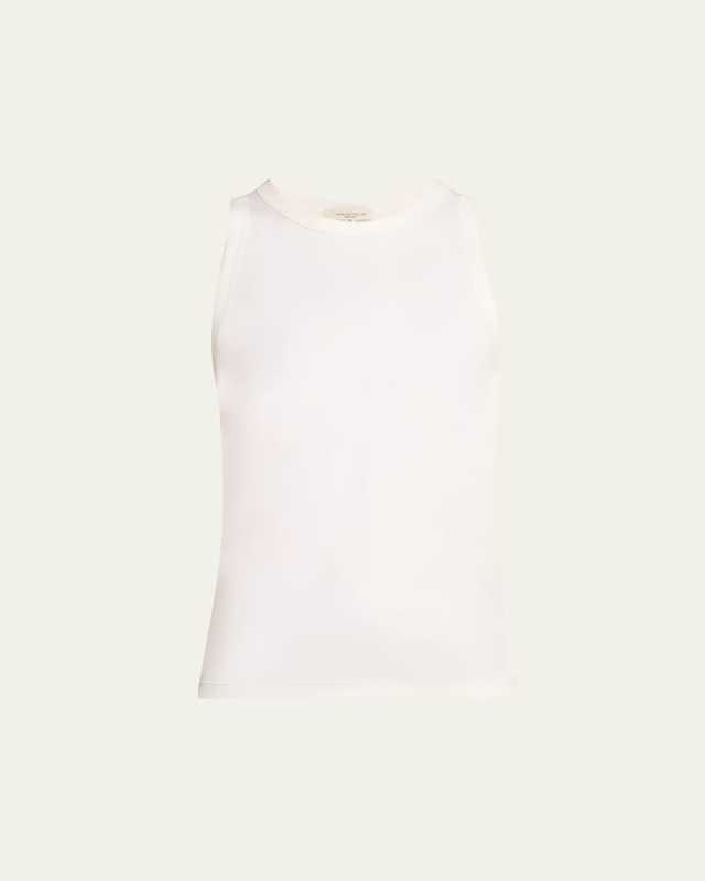 Swiss Cotton Rib Racerback Tank