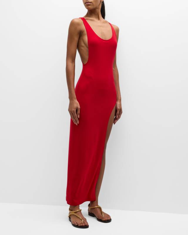 Marissa Wide Slit Gown