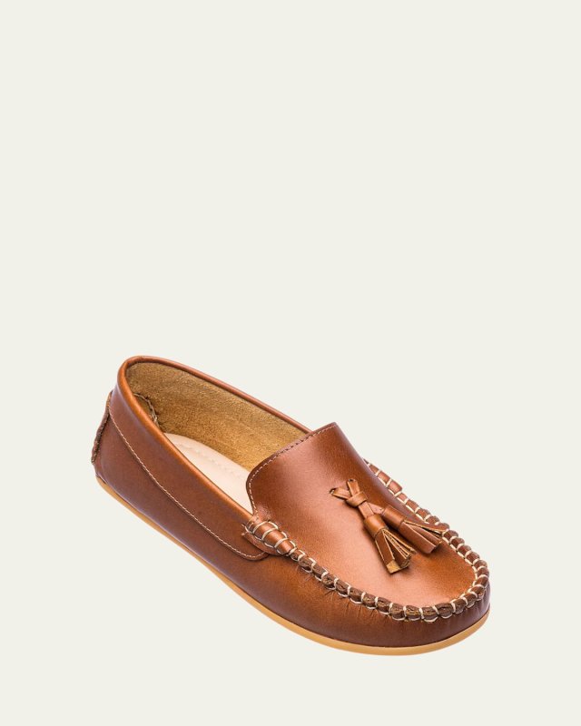 Boy's Monaco Leather Loafers,