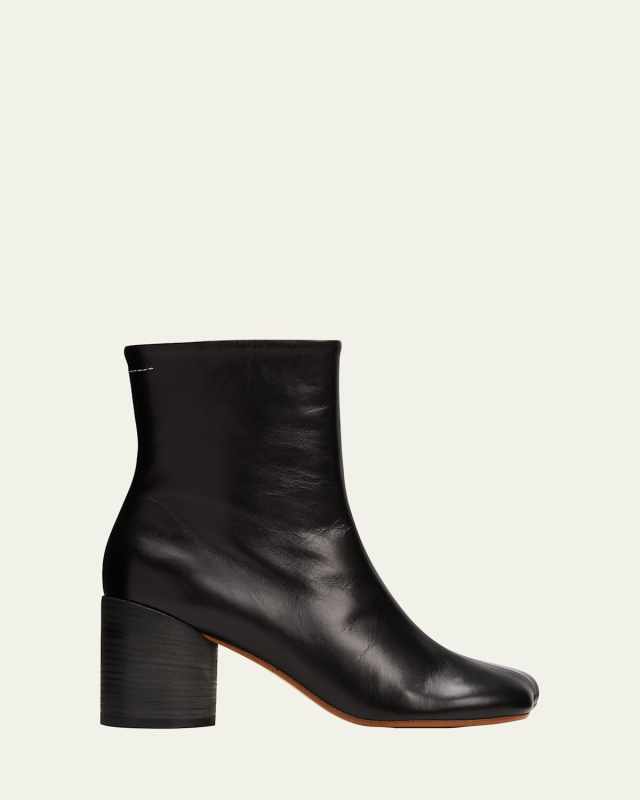 Anatomic Leather Zip Booties