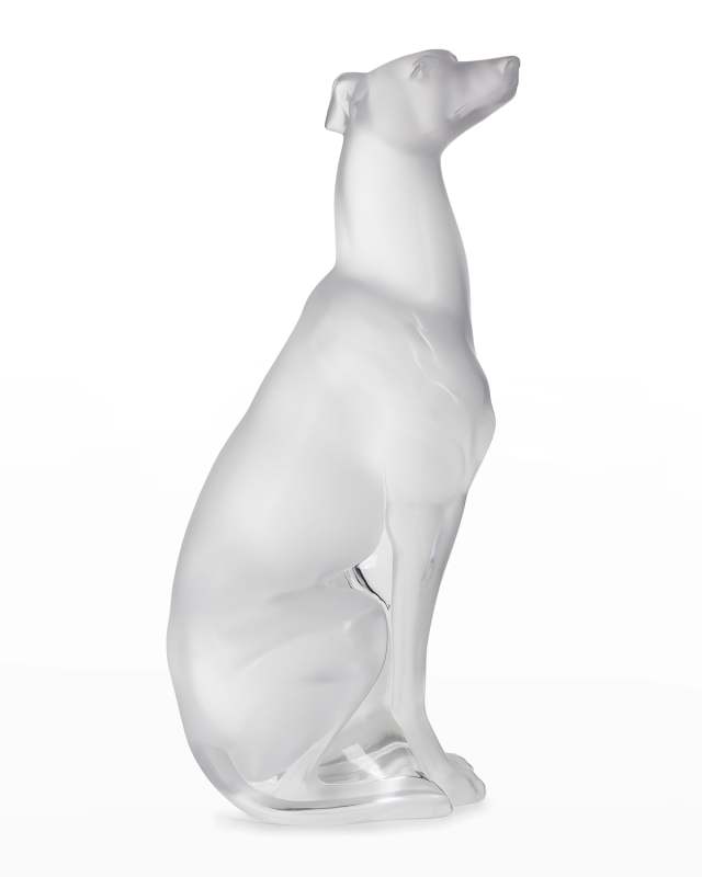 Clear Greyhound Sculpture