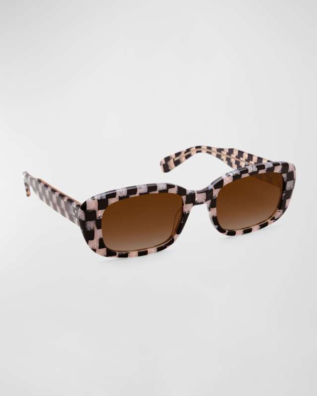 Milan Acetate Rectangle Sunglasses