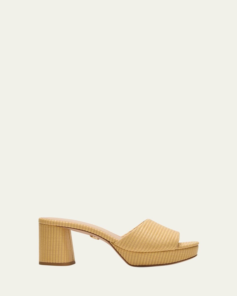 Dali Leather Platform Slide Sandals