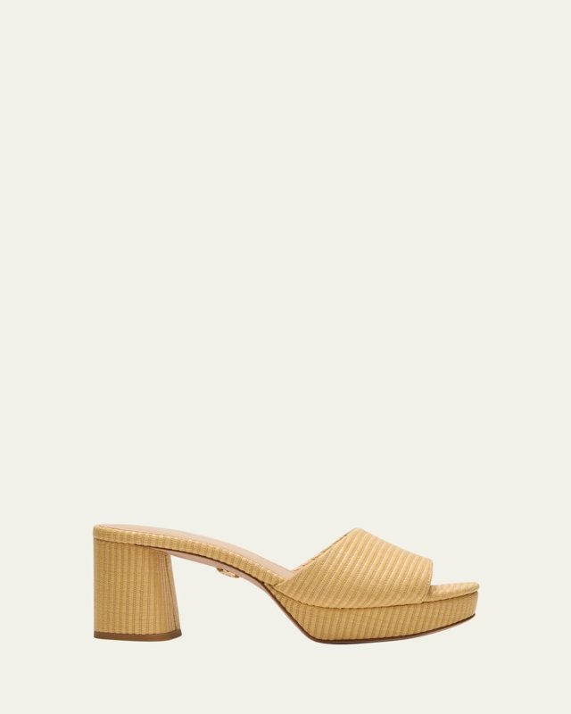 Dali Leather Platform Slide Sandals