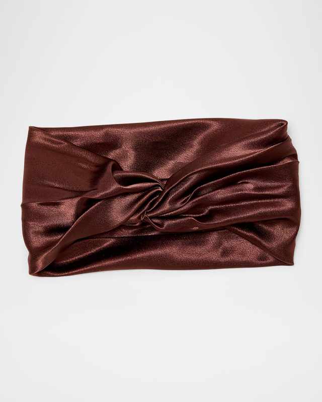 Malia Satin Turban Headband