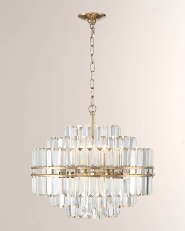 Hayes 12-Light Polished Nickel Chandelier