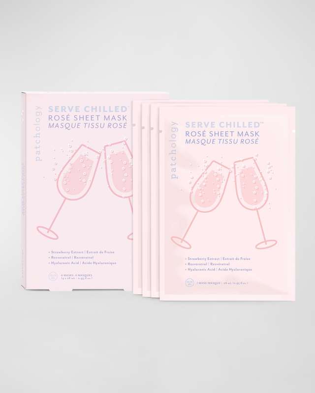 Served Chilled Rose Sheet Mask,