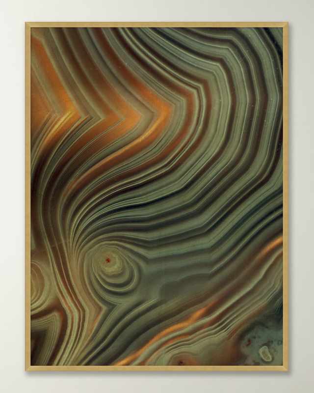 'Organic Forms 1' Giclee on Gold Leaf Wall Art