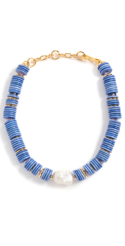 Lizzie Fortunato Bilbao Collar Necklace In Marine Blue