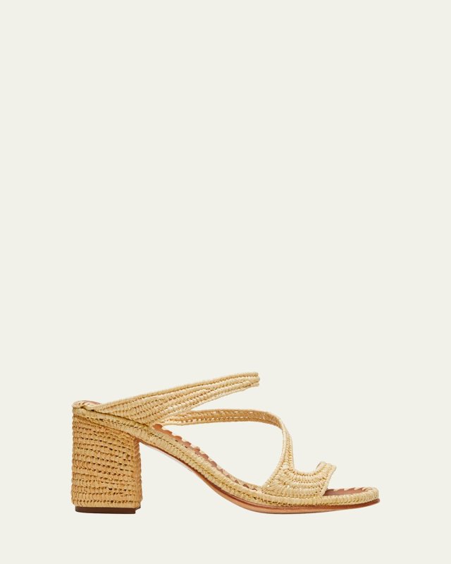 Salah Woven Raffia Sandals