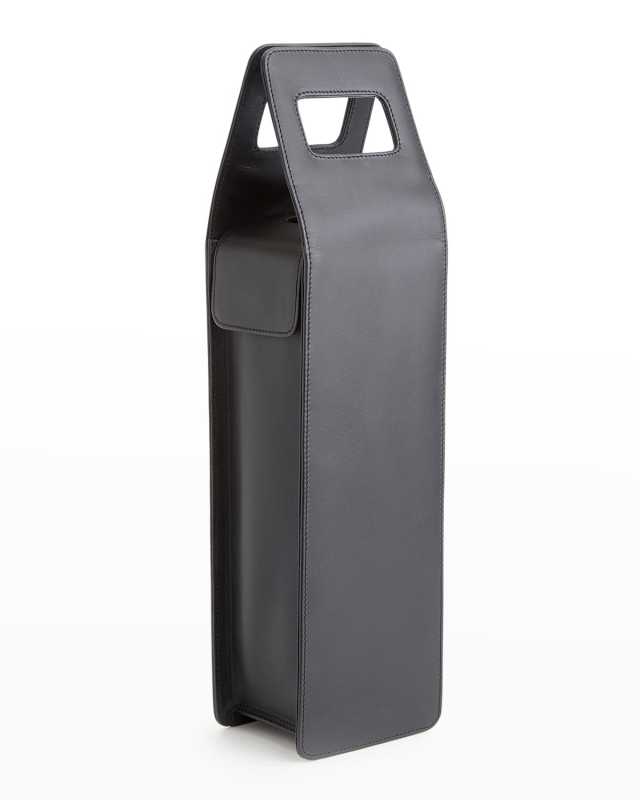 Personalized Leather Wine Champagne Carrying Case