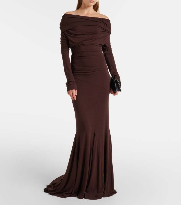 Entire Studios ALYX 9SM Bound off-shoulder gown