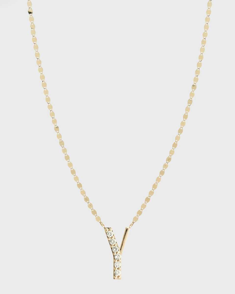 Get Personal Initial Pendant Necklace with Diamonds