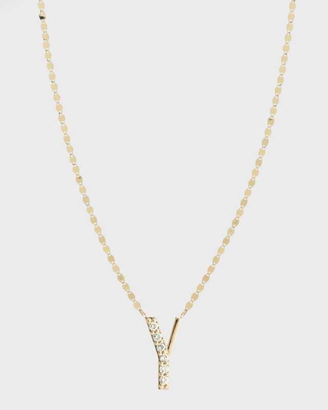 Get Personal Initial Pendant Necklace with Diamonds
