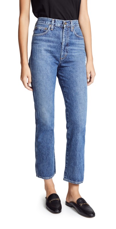 AGOLDE Pinch Waist High Rise Kick Jeans Placebo