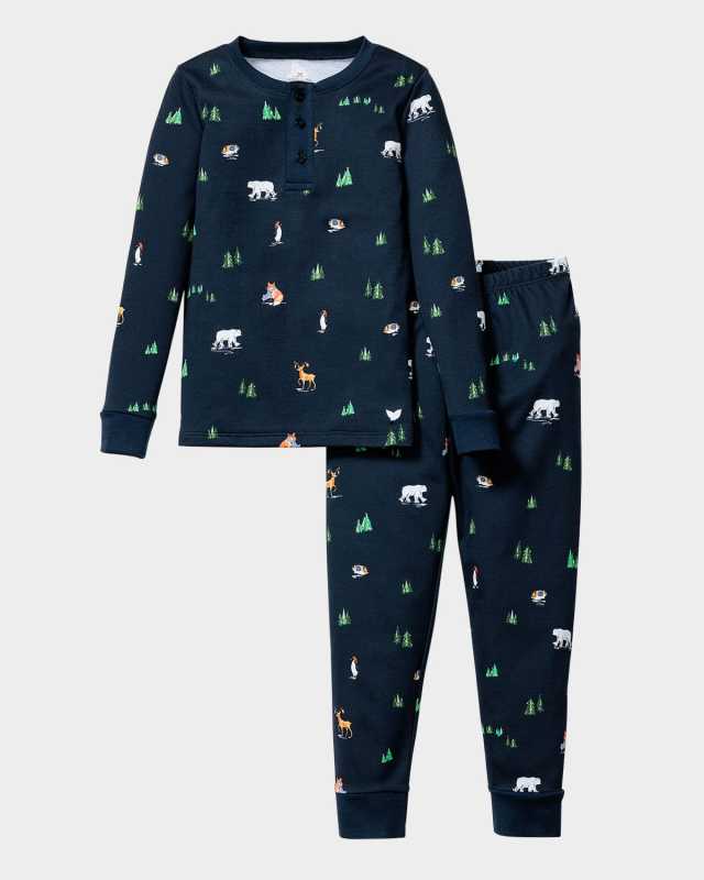 Boy's Arctic Antics Printed Pajama Set, Size 2-