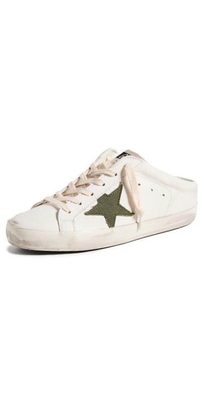 Golden Goose Super-Star Sabot Bio Based Sneakers White/Green
