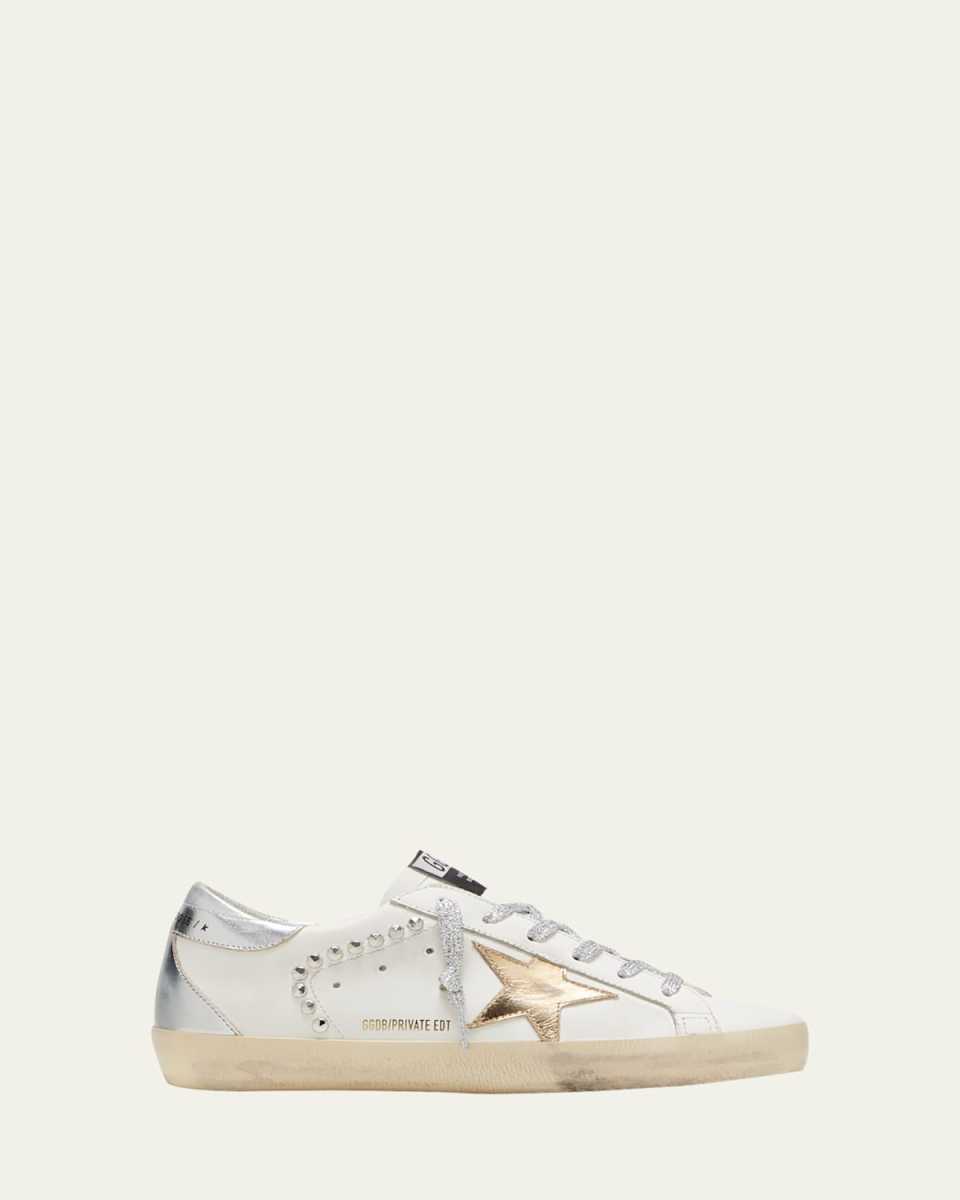 Super-Star Metallic Stud Low-Top Sneakers
