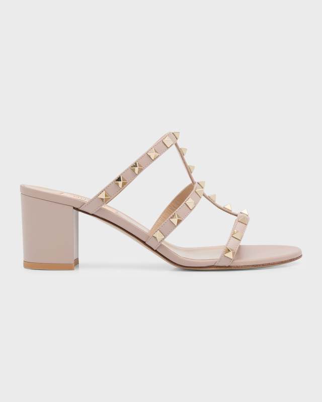 Rockstud Caged 60mm Slide Sandals