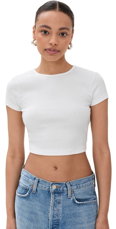 AGOLDE Savannah Tee White