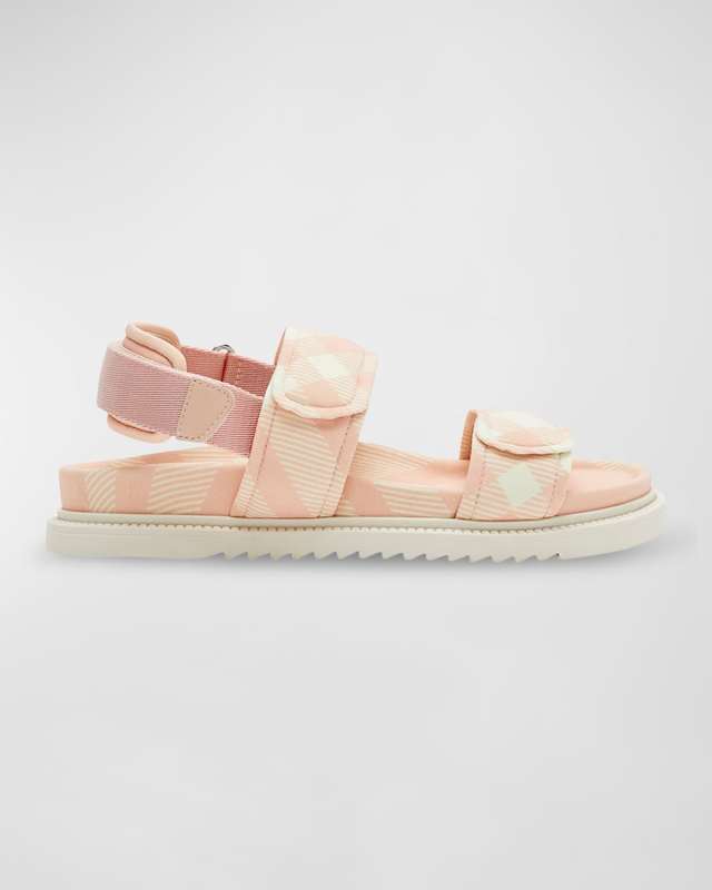 Girl's Jamie Check Dual-Grip Sandals, Toddler/Kids