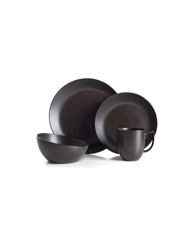 4-Piece Place Setting, Celestial Black