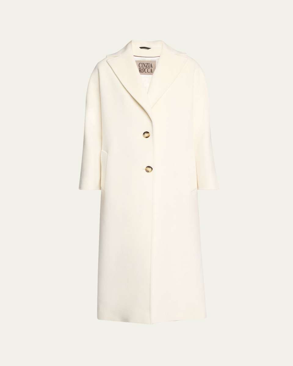 Two-Button Wool Coat