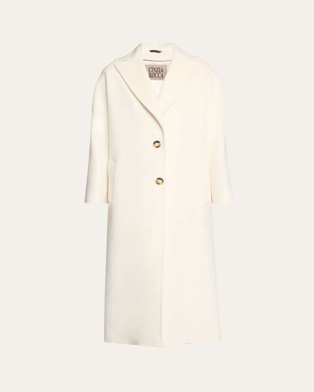 Two-Button Wool Coat