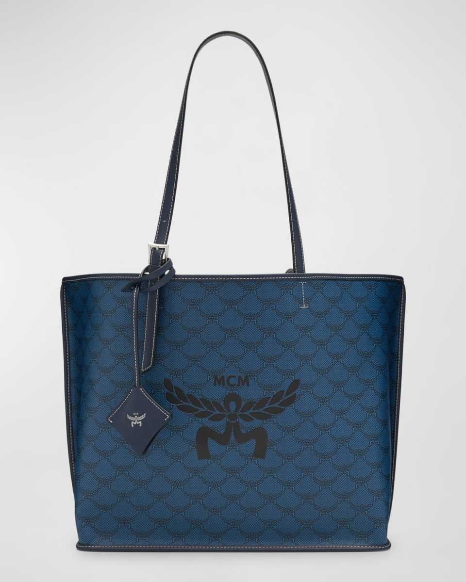 Lauretos Monogram Canvas Shopper Tote Bag