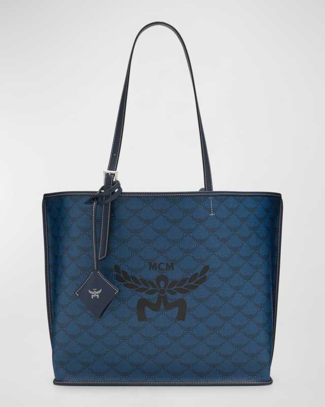 Lauretos Monogram Canvas Shopper Tote Bag