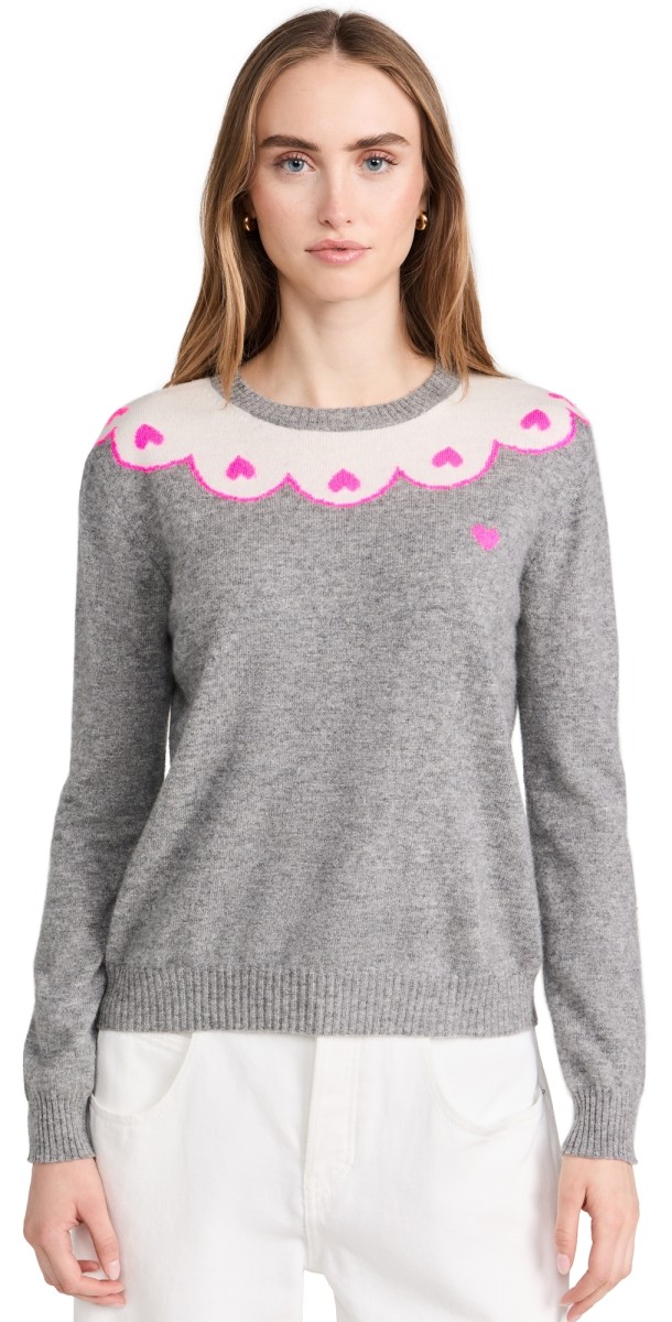 Jumper 1234 Hearty Cashmere Crew Sweater Mid Grey