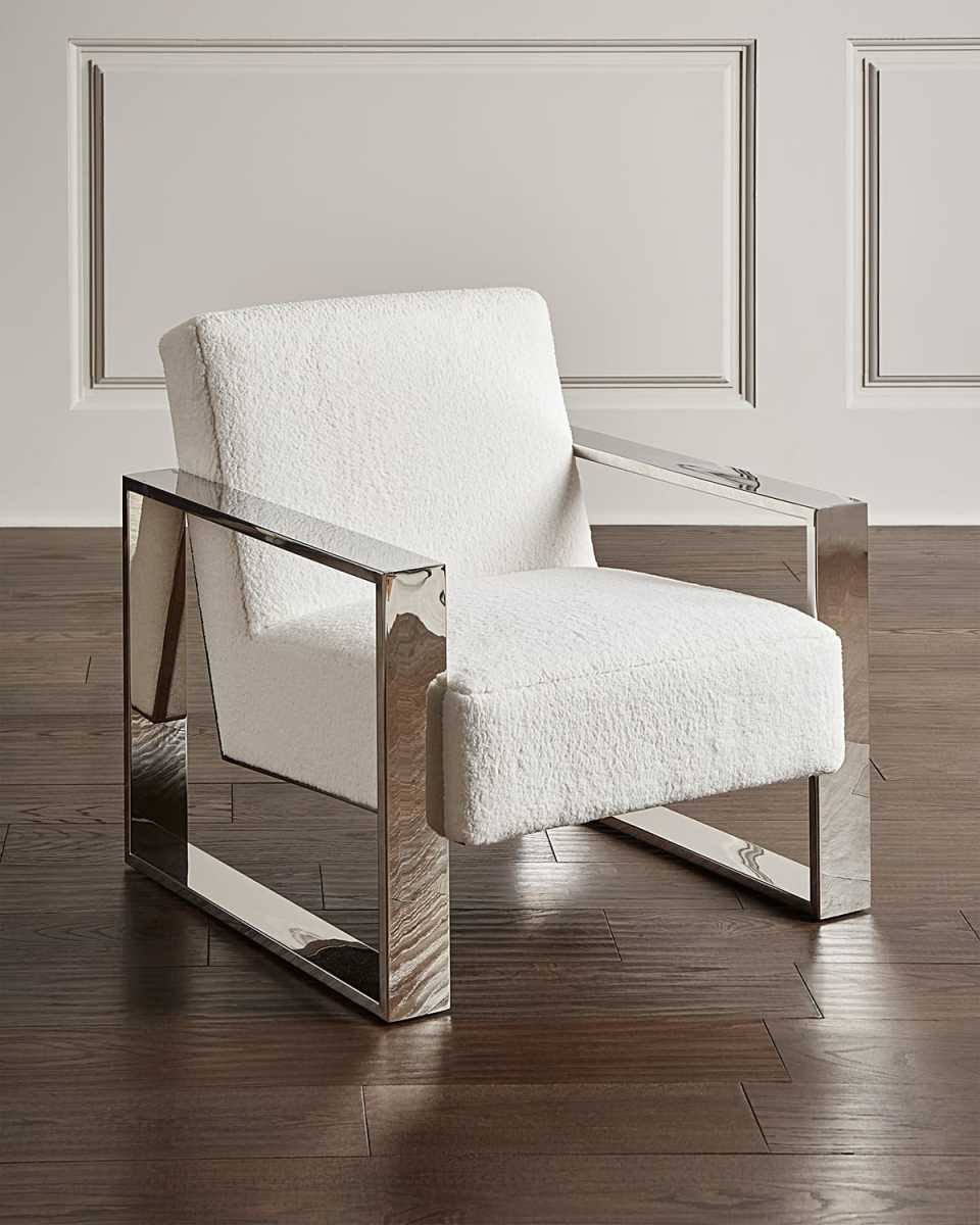Britt Faux Shearling Accent Chair