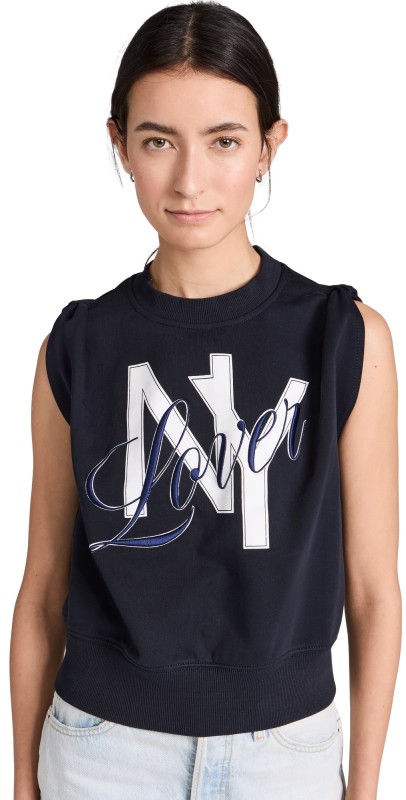 3.1 Phillip Lim NY Loverleeveless Croppedweatshirt Midnight
