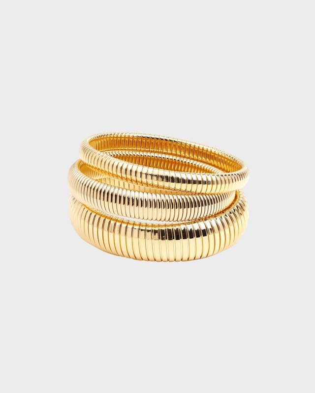 24K Gold-Plated Bangle Bracelet