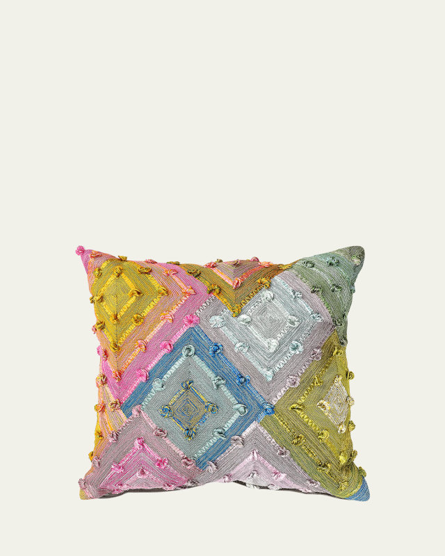 Mosaic Diamond Decorative Pillow - 38"