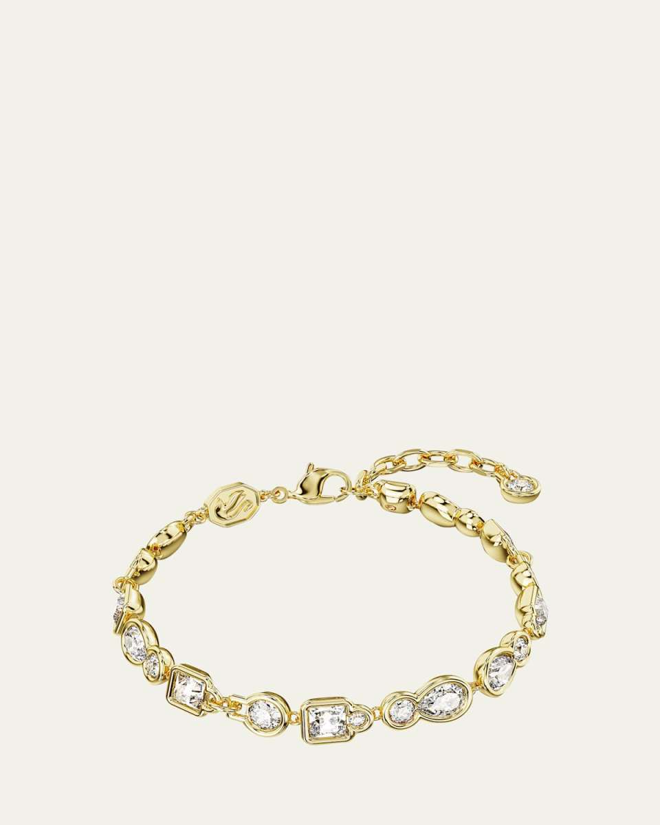 Dextera Gold-Tone Mix-Cut Crystal Bracelet