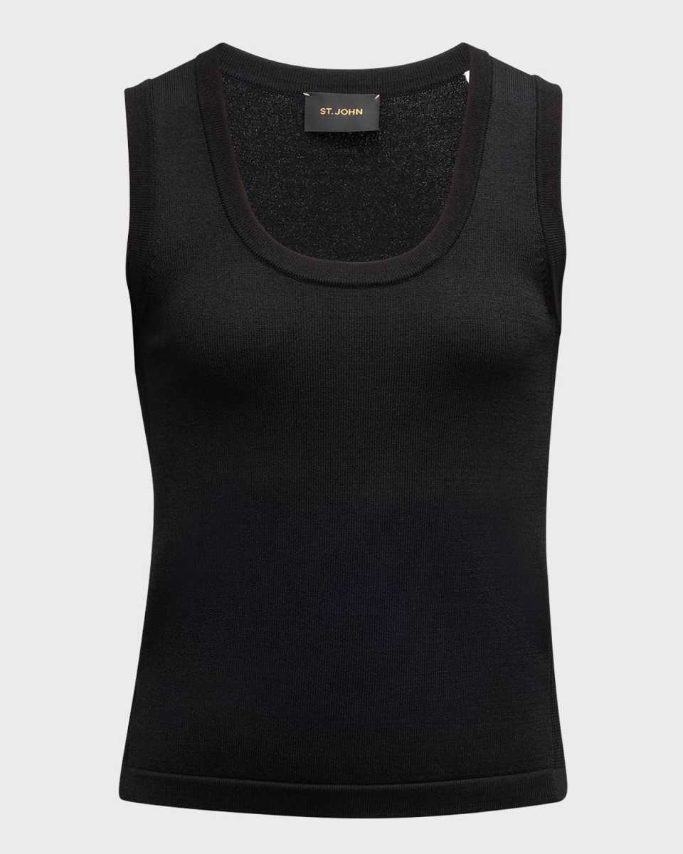 Santiago Knit Scoop-Neck Tank Top
