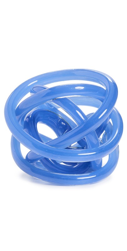Tizo Design 6 Handblown Glass Knot Blu