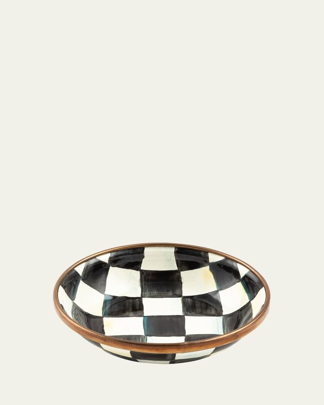 Courtly Check Enamel Small Dish
