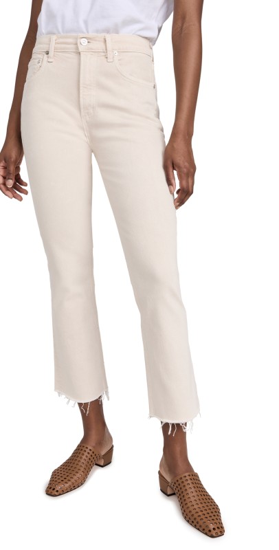 Citizens of Humanity Isola Cropped Boot Jeans Almondette