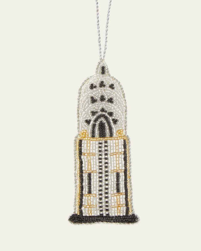Chrysler Building Beaded Christmas Ornament