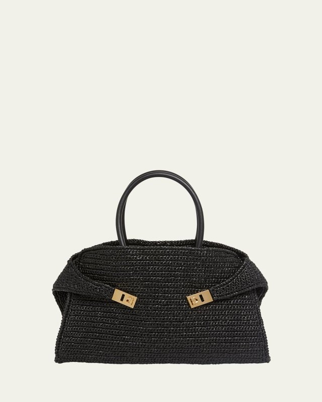 Hug Crochet Raffia Tote Bag