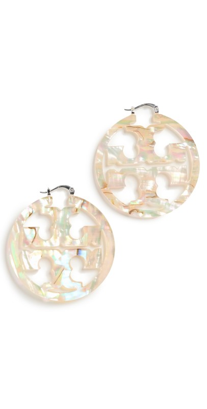 Tory Burch Miller Hoop Earrings Abalo