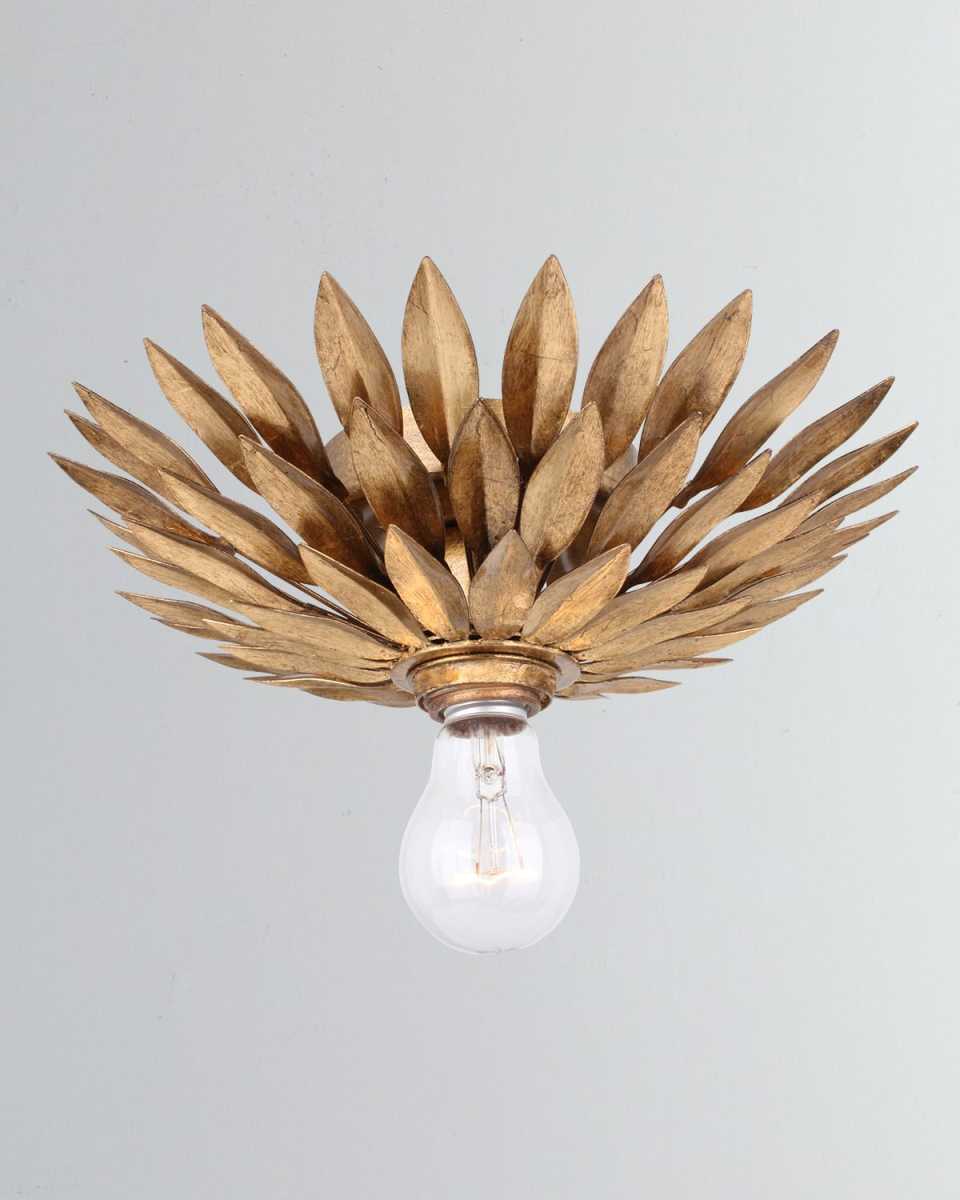 Broche 1-Light Antiqued Gold Sconce