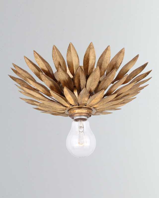 Broche 1-Light Antiqued Gold Sconce